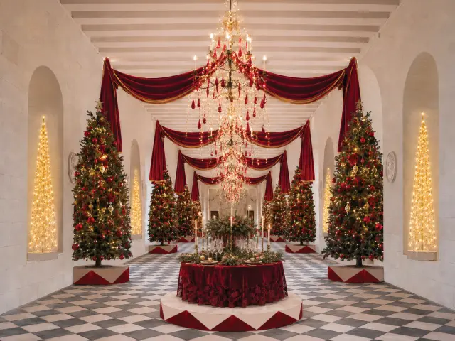 La galerie de Chenonceau aux couleurs de Noël
