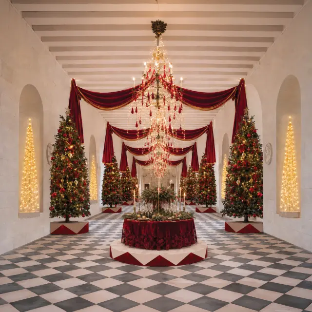 La galerie de Chenonceau aux couleurs de Noël