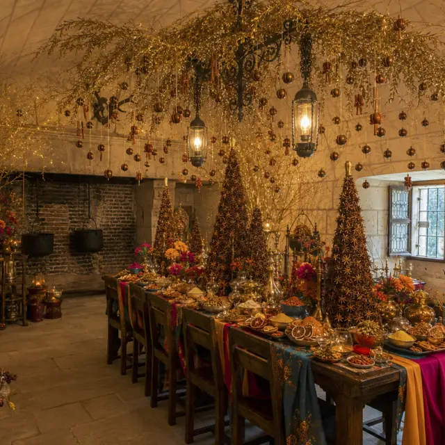 Salle à manger au Château de Chenonceau pour Noël