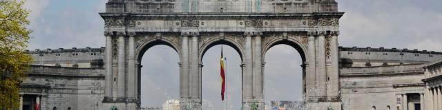 Bruxelles Parc Cinquantenaire Arc De Triomphe 7