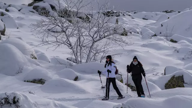Randonnee Raquette Neige Montagne Sud Corse