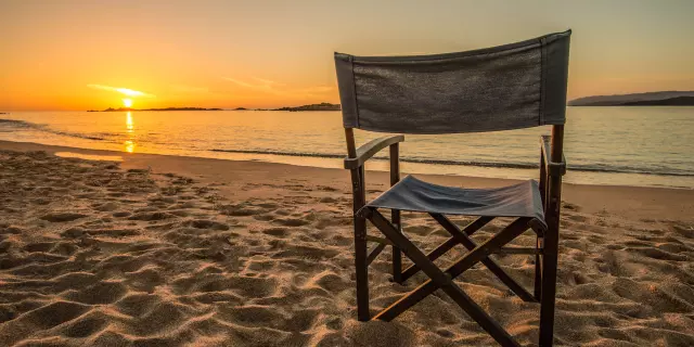 Sunset Plage Tonnara Chaise Bonifacio