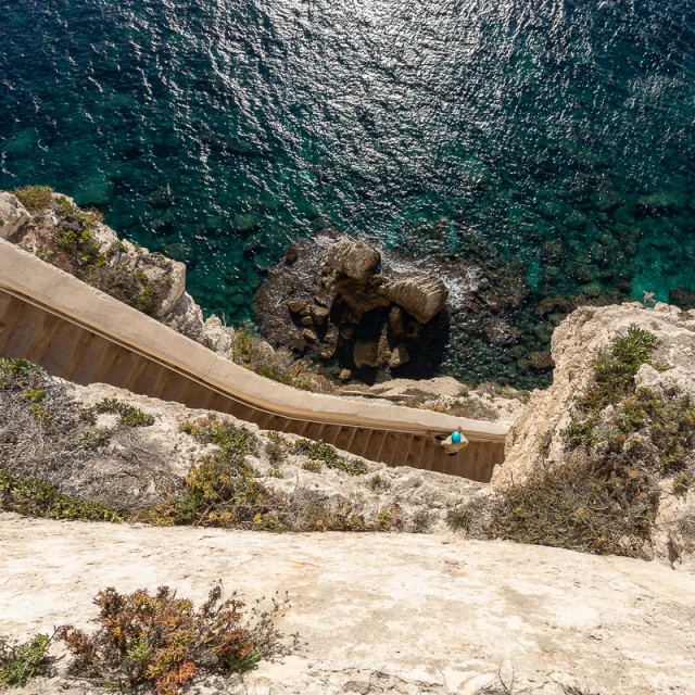 Escalier Roy Aragon Vue Hauteur Bonifacio