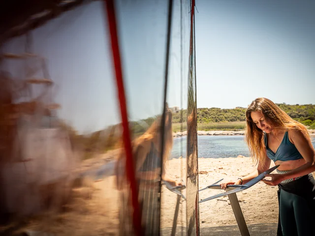 Preparation Sortie Windsurf Bonifacio