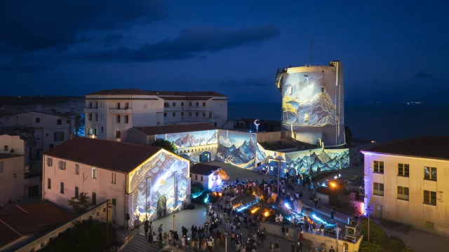 Quartiere Pisano Mapping Festi Lumi Bonifacio