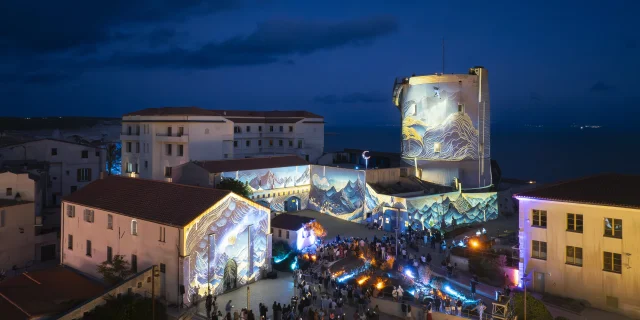 Quartier Pisan Vue Aerienne Festi Lumi Bonifacio