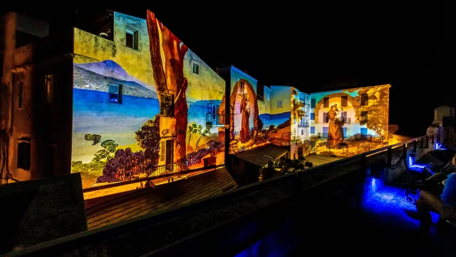 Terrasses Bastion Mapping Festi Lumi Bonifacio