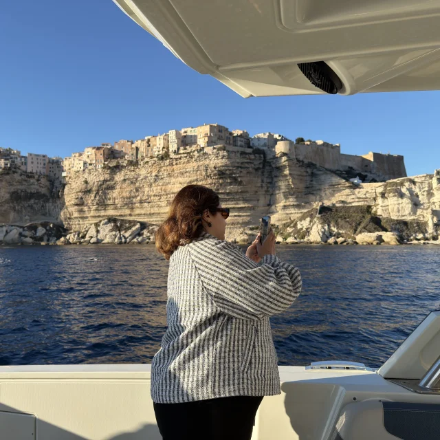Balade Bateau Citadelle Falaises Bonifacio