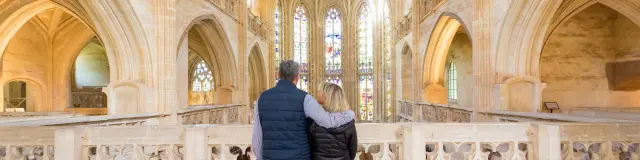 Couple sur le jubé du Monastère Royal De Brou