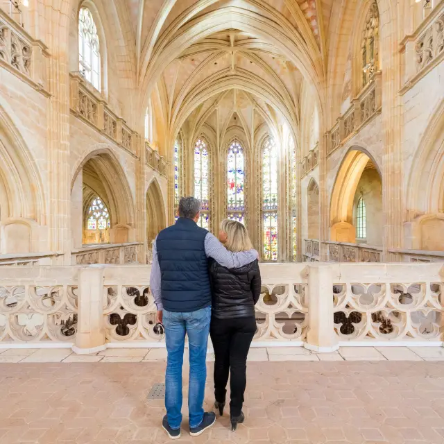 Couple sur le jubé du Monastère Royal De Brou