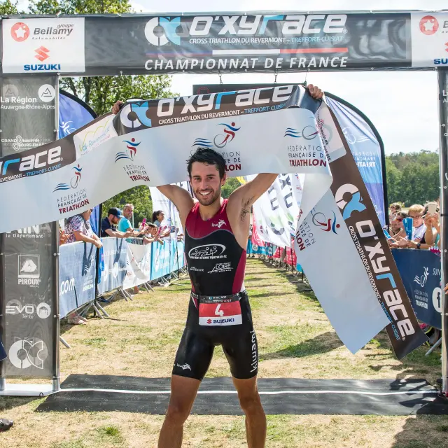 Oxyrace 2018 y compris championnat de France de triathlon, organisé par Frederic Pitrois à Treffort Cuisiat dans l'Ain, le 2 septembre 2018.