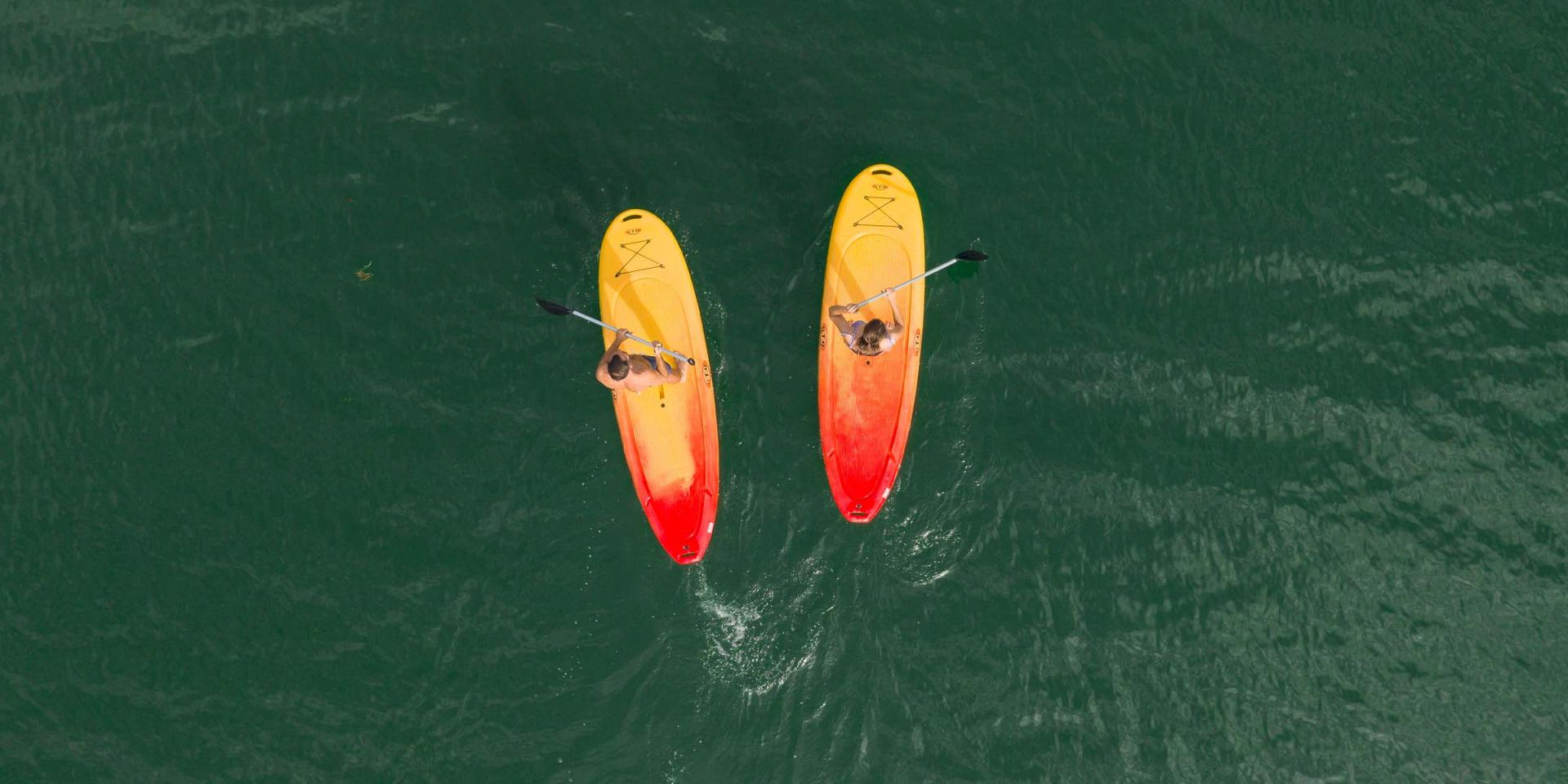 Ile Chambod paddle en couple