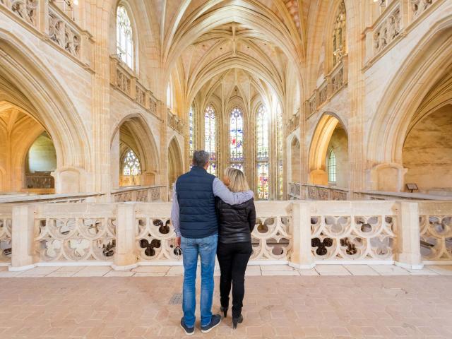 Couple sur le jubé du Monastère Royal De Brou