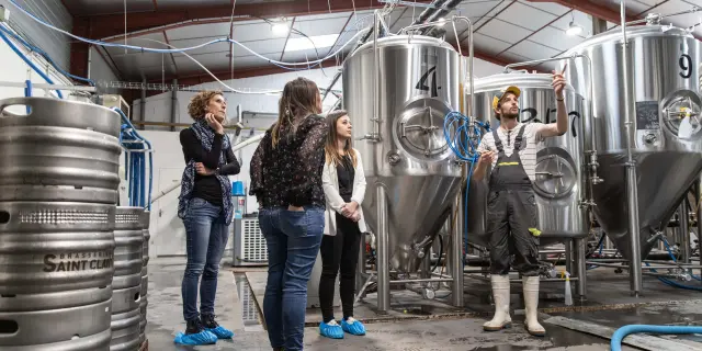 Entrepot de fabrication de bière
