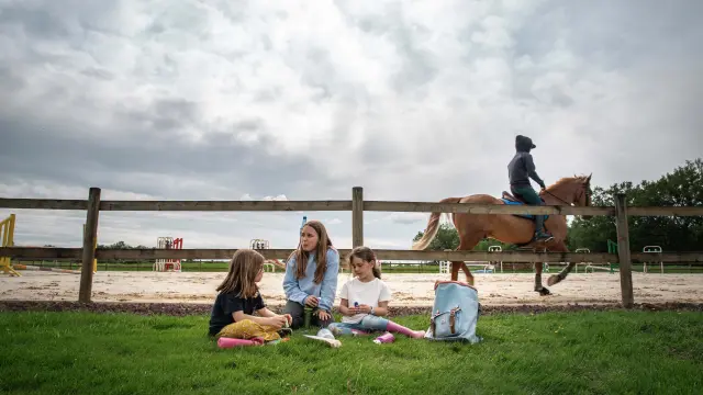 Grande carrière de saut d'obstacles Manège extérieur