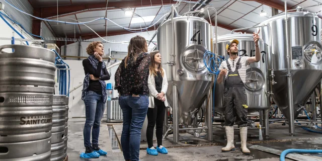Entrepot de fabrication de bière