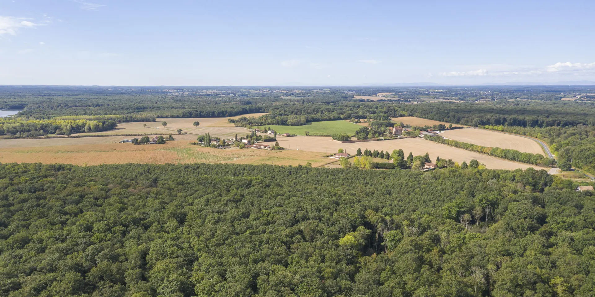 Vue aérienne Forêt domaniale de Seillon
