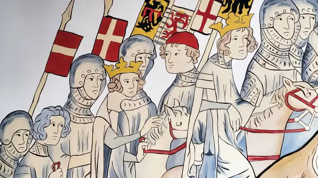 Amédée V Traversant Les Alpes Château De Treffort