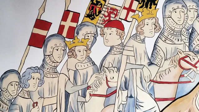 Amédée V Traversant Les Alpes Château De Treffort