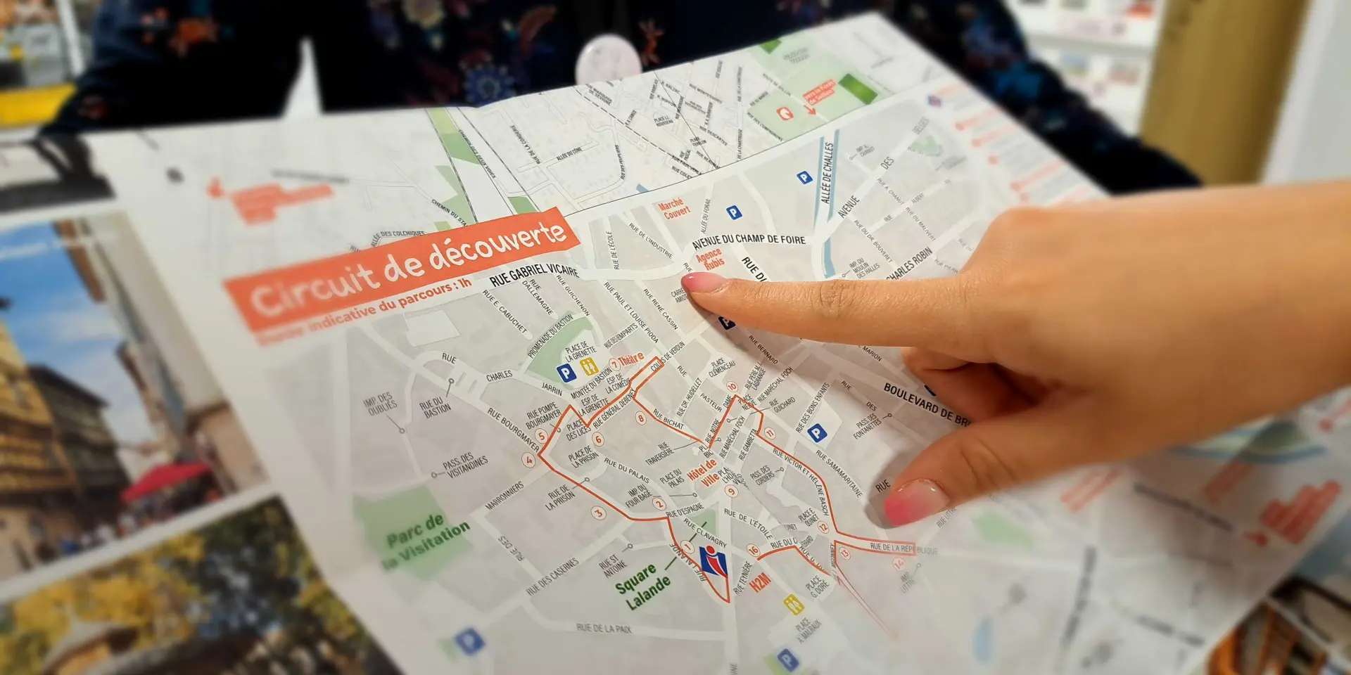 Carte touristique de Bourg-en-Bresse destinations - Office de tourisme