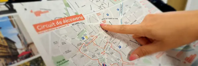 Carte touristique de Bourg-en-Bresse destinations - Office de tourisme