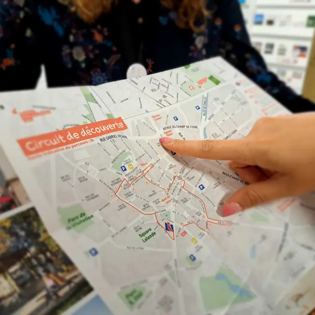 Carte touristique de Bourg-en-Bresse destinations - Office de tourisme