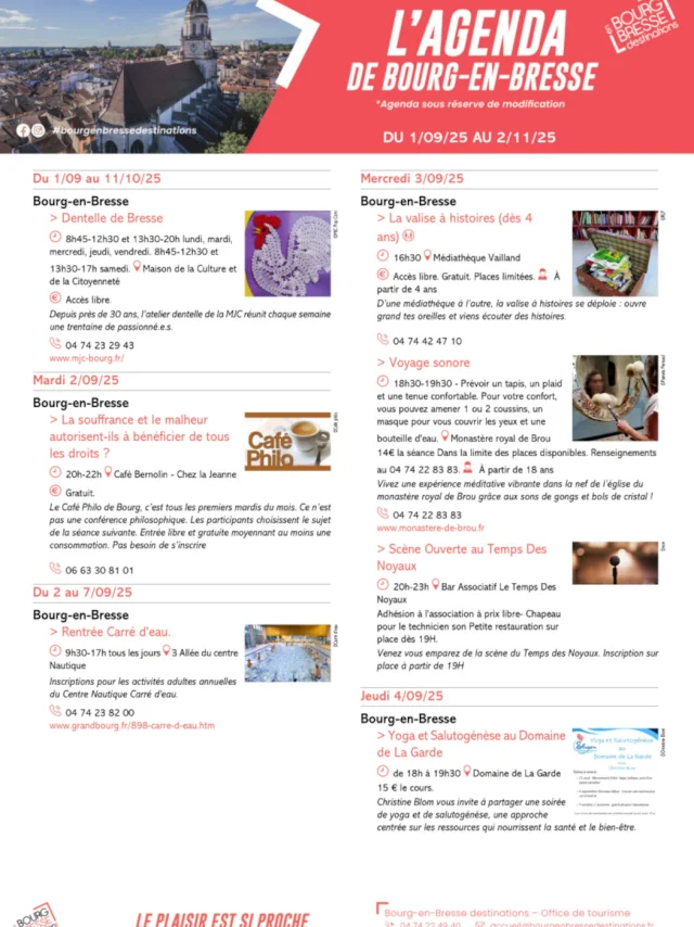 Agenda Bimensuel Bourg En Bresse Page 1