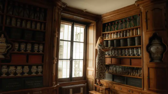 L'arrière boutique de l'Apothicairerie de Bourg-en-Bresse