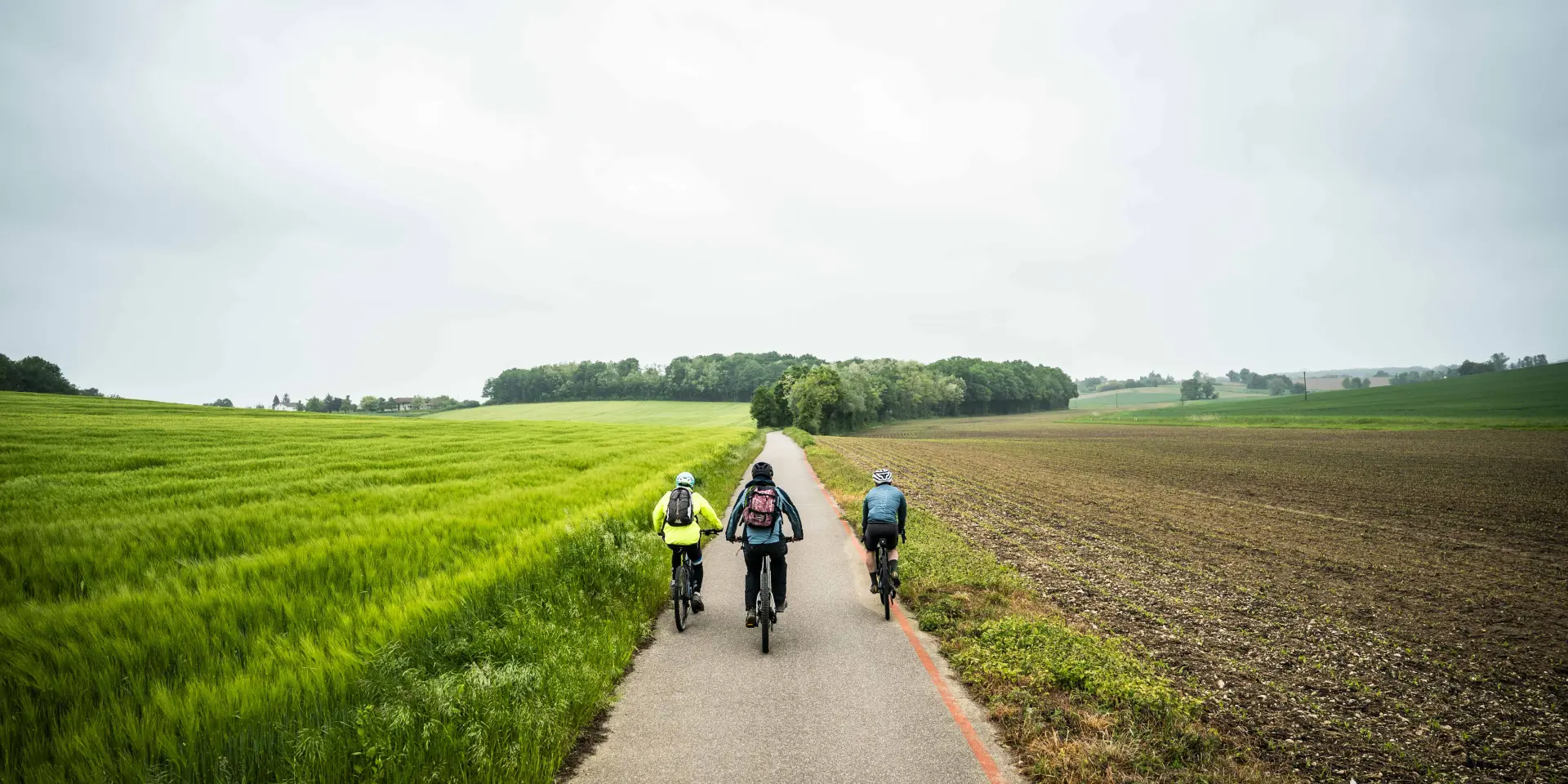 VTT en Bresse sur la piste cyclable La Traverse