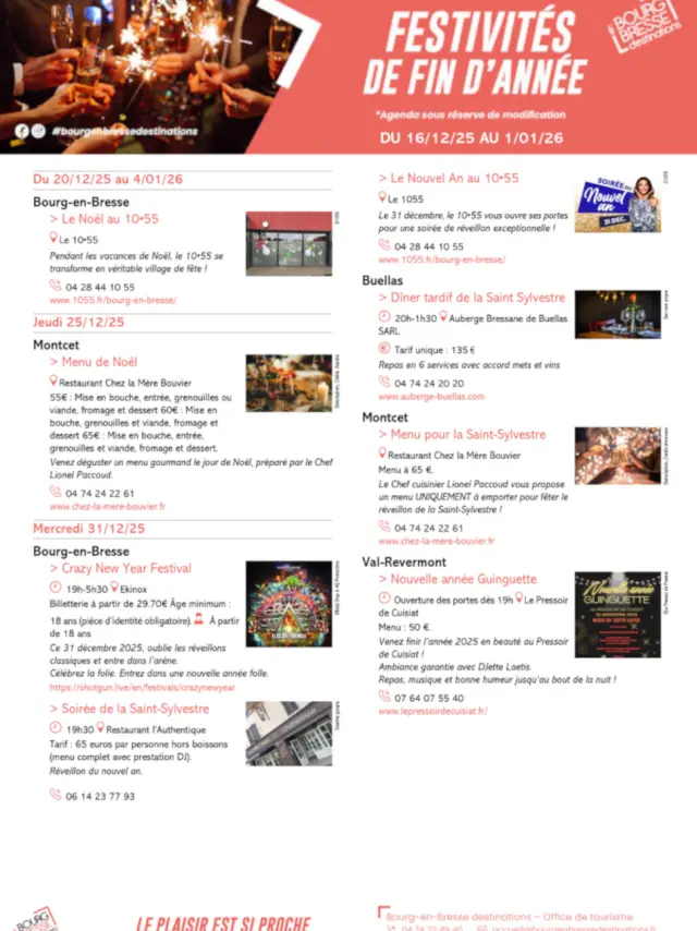 Festivites De Fin Dannee 2025 2026