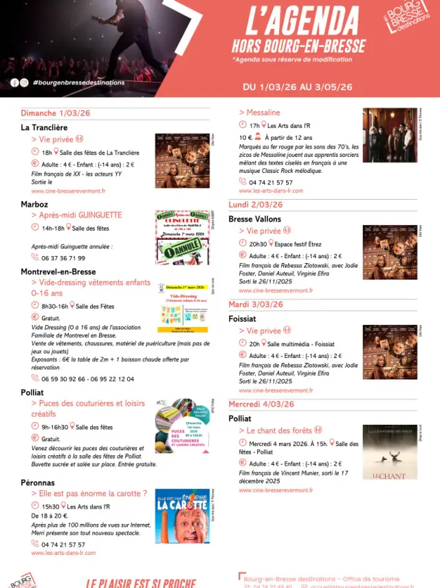 Agenda Gba Hors Bourg 1ere Page
