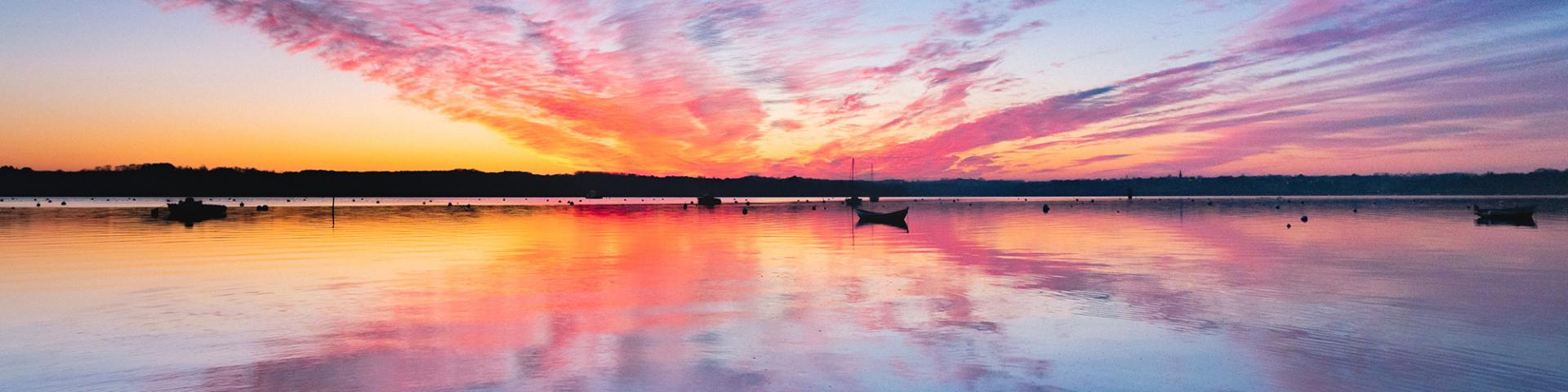Sunset, hold of Saint-Suliac