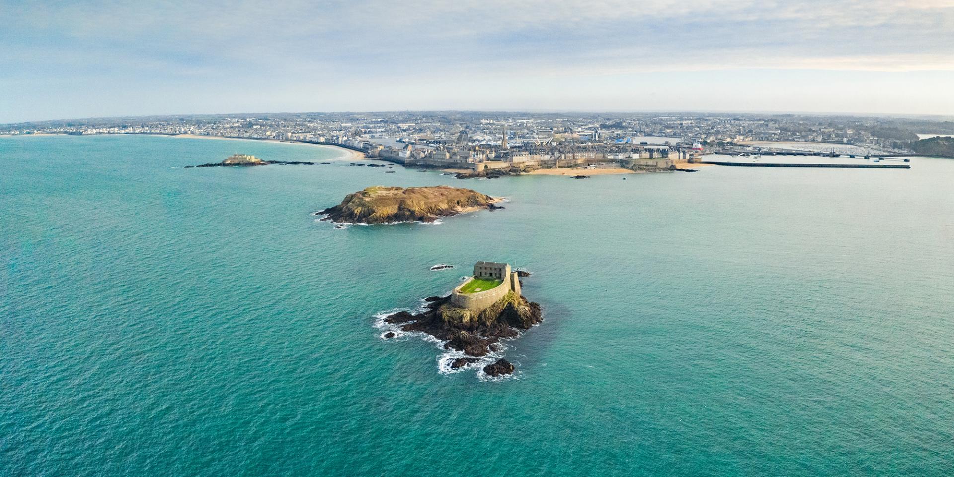 Petit Bé and Grand Bé Forts in Saint-Malo