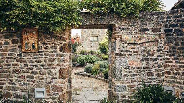 Medieval garden in Saint-Aubin-du-Cormier