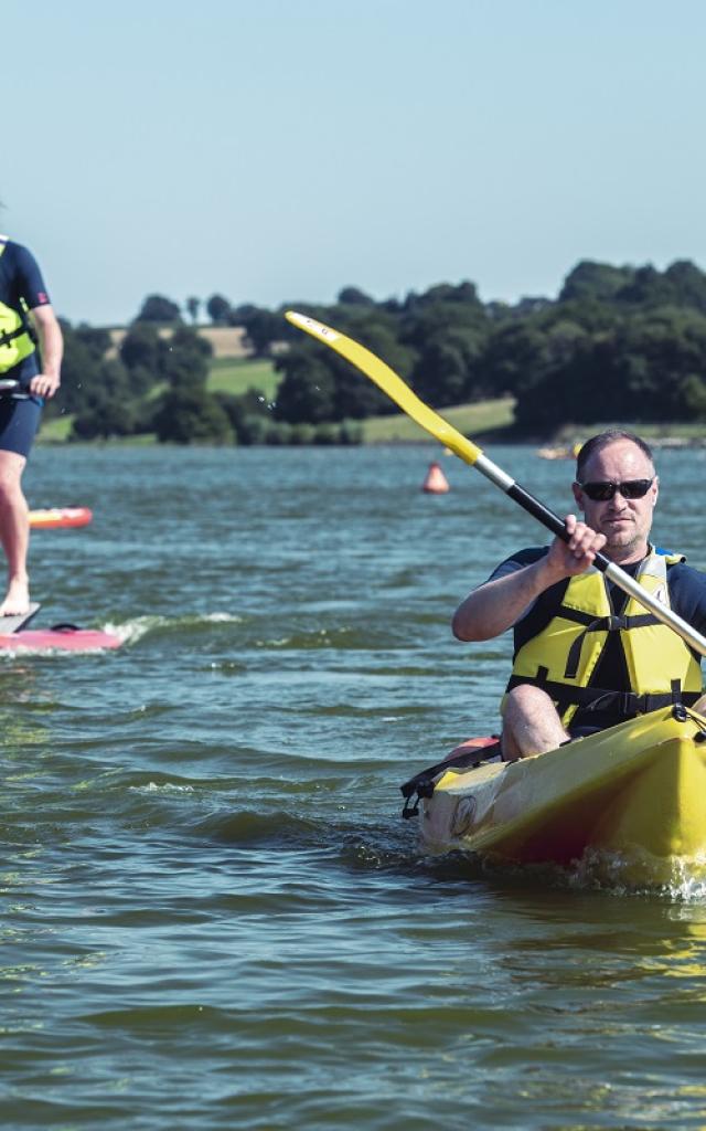 Activités nautiques à la base de loisirs de la Haute-Vilaine