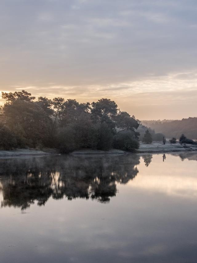Lac de Viviane, château de Comper, Concoret. Bretagne