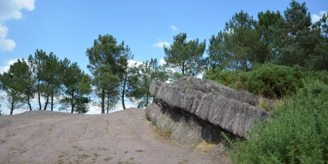Siège de Merlin, site légendaire sur les hauteur du Val sans retour en forêt de Brocéliande