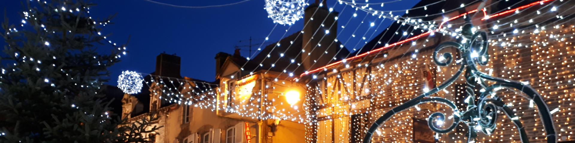 Malestroit illuminations Noël