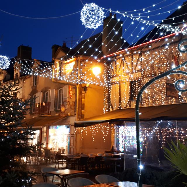 Malestroit illuminations Noël