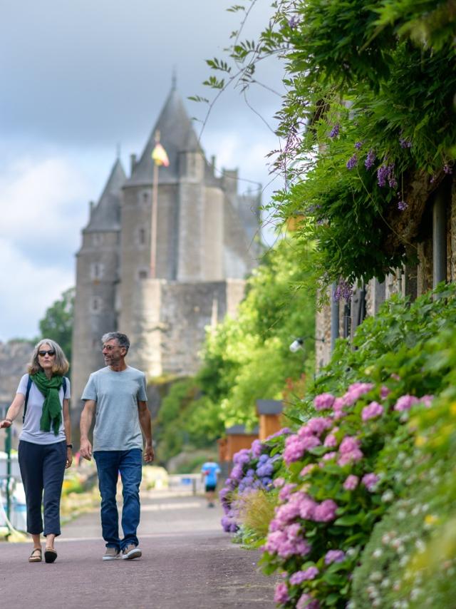 Josselin jaagpad kasteel