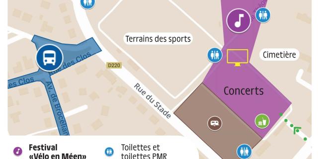 Plan festival vélo en méen