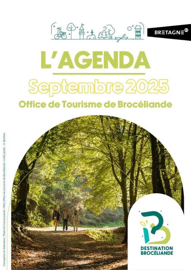 Image illustrant la couverture de l'AGENDA de Septembre 2025_Office de tourisme de Brocéliande