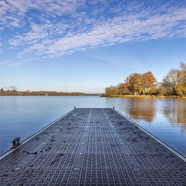 Lac au duc - ponton - automne - Ploermel - Taupont - Morbihan