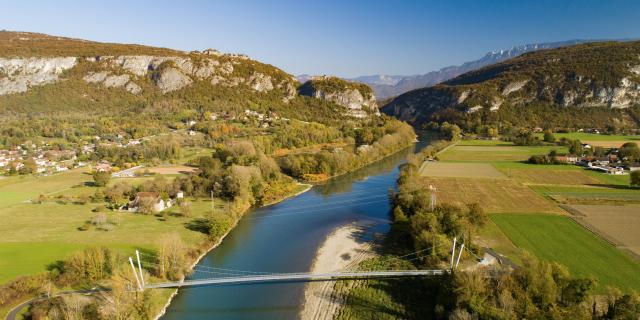 Passerelle de la ViaRhôna entre Virignin et La Balme