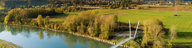 Passerelle de la ViaRhôna entre Virignin et La Balme