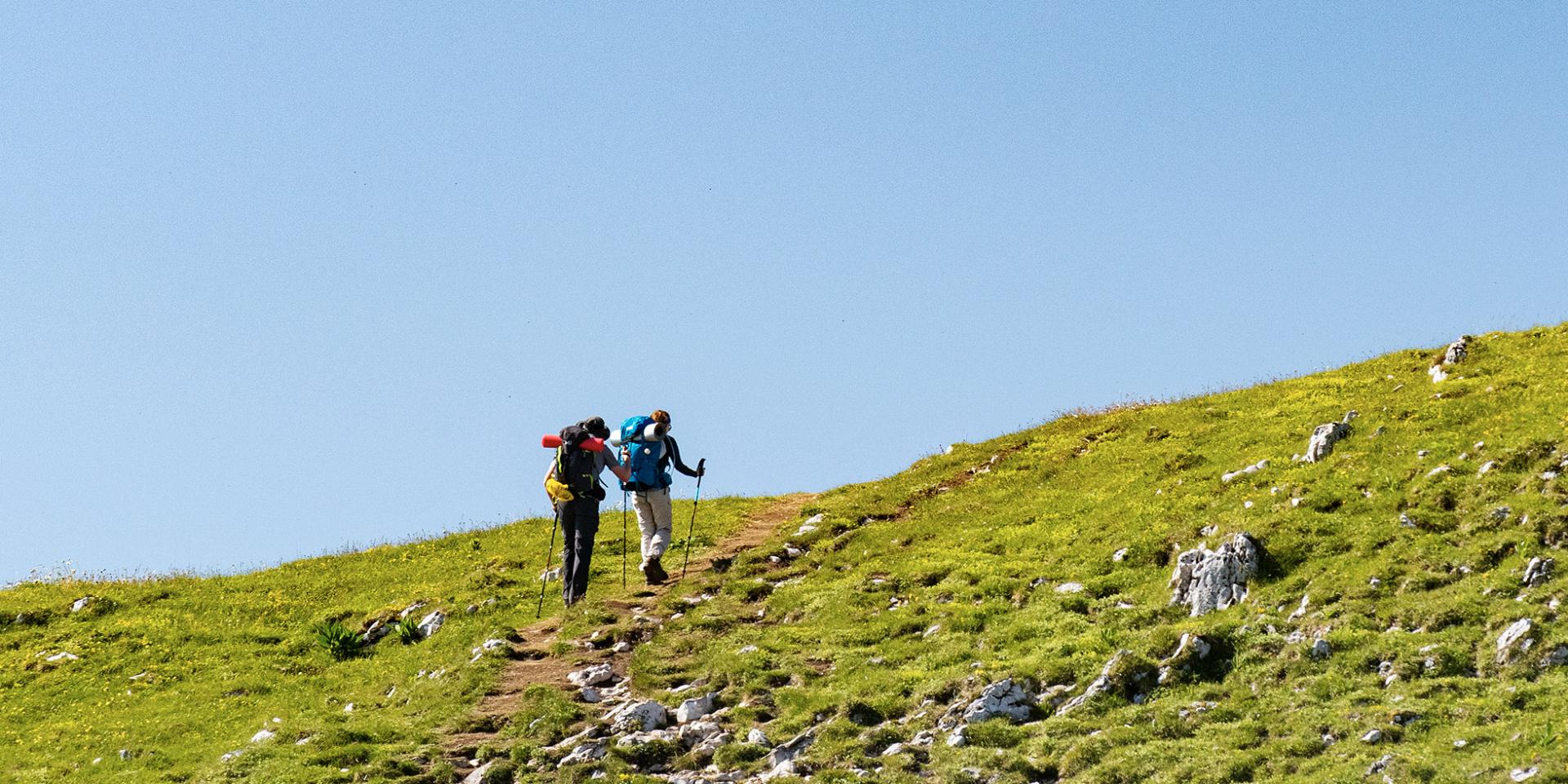 Randonneurs sur le Grand Colombier