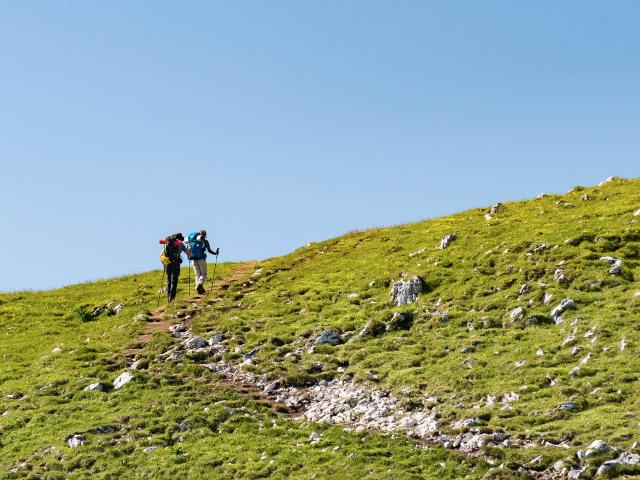 Randonneurs sur le Grand Colombier