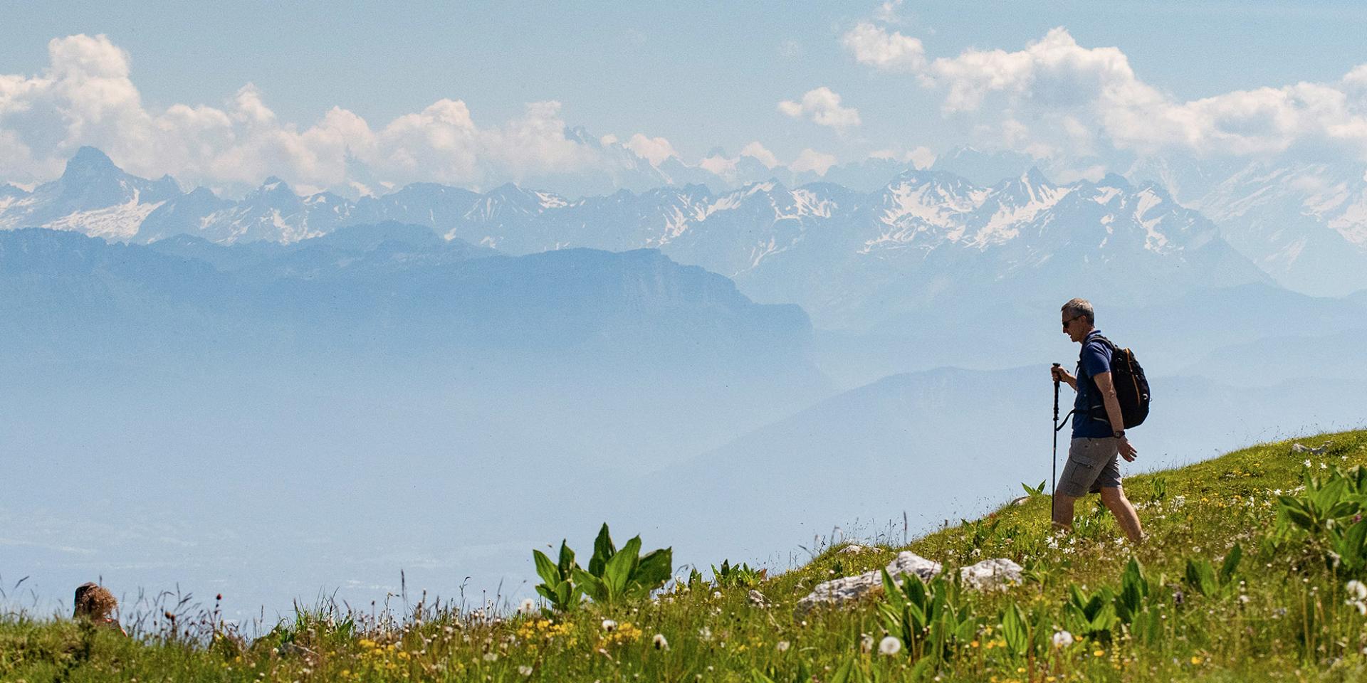 Randonneurs sur le Grand Colombier