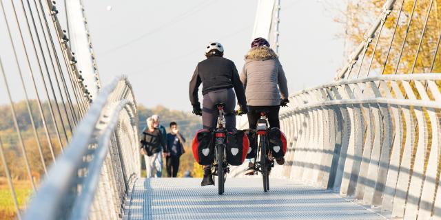 Passerelle Viarhôna entre Virignin et La Balme