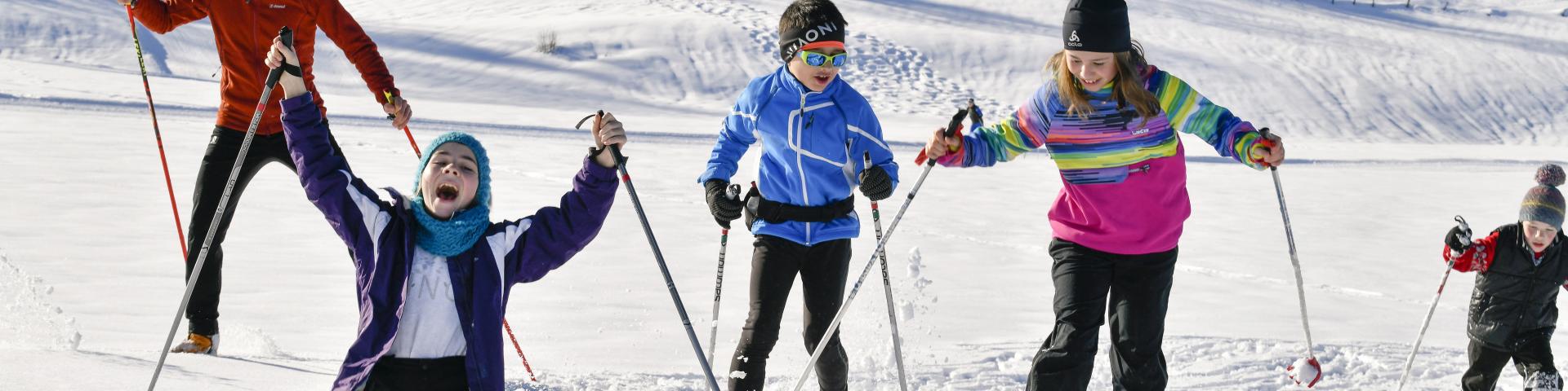 Pratique du ski nordique en famille